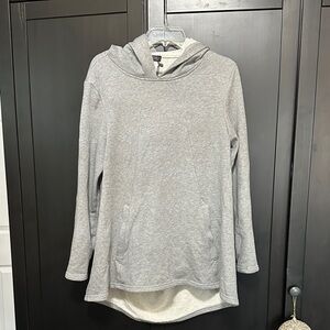 Metamorphoza Gray Women's Hoodie Sweater with open back size M nwt